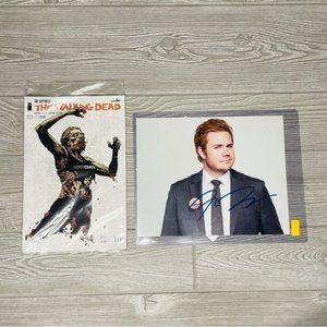 Walking dead comic and walking dead josh McDermitt / Eugene autographed photogra